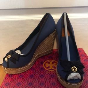 Brand new Tory Burch wedge espadrilles.